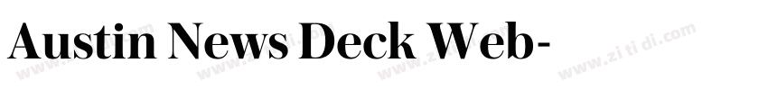Austin News Deck Web字体转换